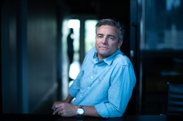 Brad Taylor, who owns IDIOM Events. Brad's business (on selling corporate boxes at the footy) is facing an uncertain future.