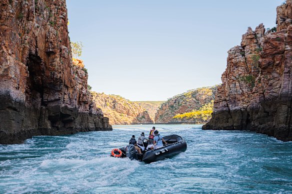The Horizontal Falls are at the top of every Kimberley adventurer’s list. 