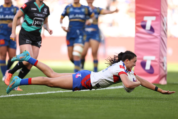 Romy Teitzel made her move from the Knights to Broncos with the hopes of becoming a representative regular.