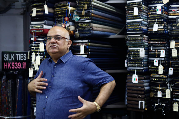 Hong Kong tailor Danny Hussein. 