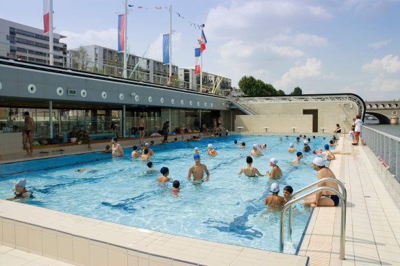 Piscine Josephine Baker is a public swimming pool beside the Seine in Paris.