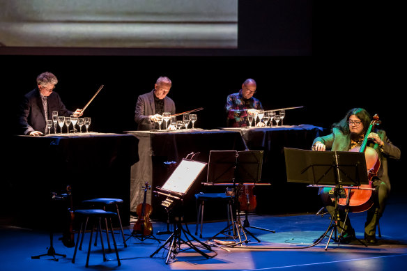 Kronos Quartet at a concert in Guadalajara, Mexico in June 2022. Experimentation continues to be a watchword for the group.
