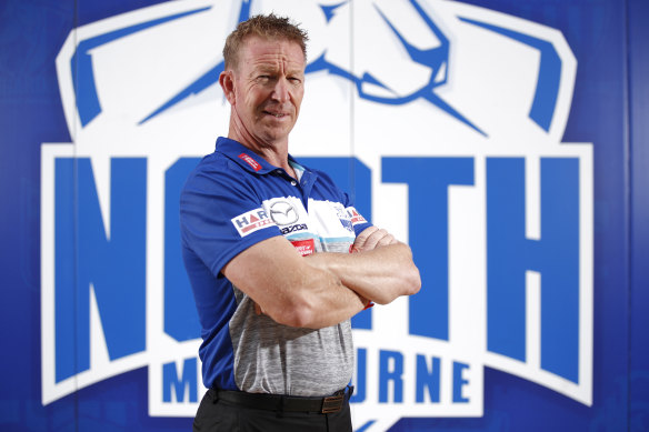 North Melbourne coach David Noble is keen for the club to forge its own path.