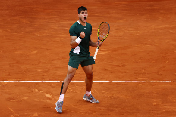 Carlos Alcaraz defeated Novak Djokovic to make the final in Madrid.