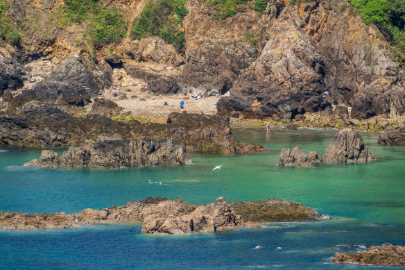 The island of Guernsey has an unspoilt coastlist.