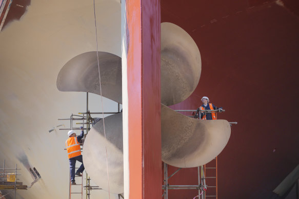 The bigger the boat, the lower the unit cost of transporting goods.