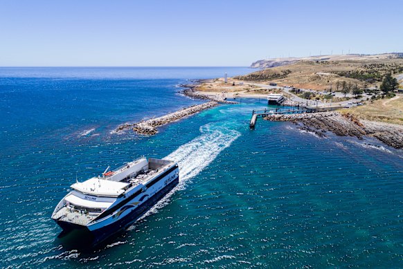 Short hop: SeaLink’s ferry  to Kangaroo Island, South Australia.