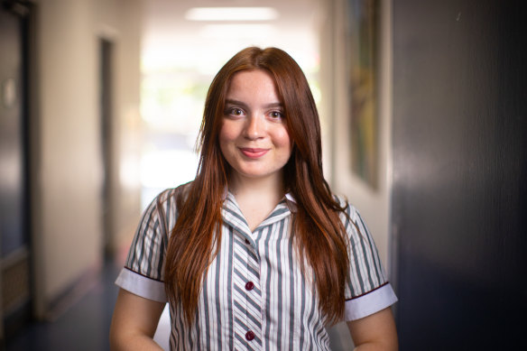 Sylvia Krozian completed year 12 at South Oakleigh Secondary College in 2023 and hopes to study fine arts and education in 2024. 