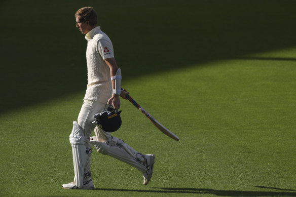 England opener Zak Crawley, pictured here against Pakistan last year, was unhappy with a number of decisions on day one of the third Test against India.