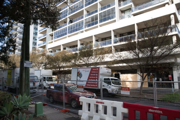 Residents had to evacuate Mascot Towers in mid-2019.