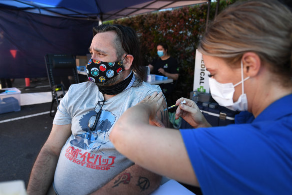 Queensland Health has administered 15,825 vaccines in the past 24 hours, including at Bunnings warehouses across the state.