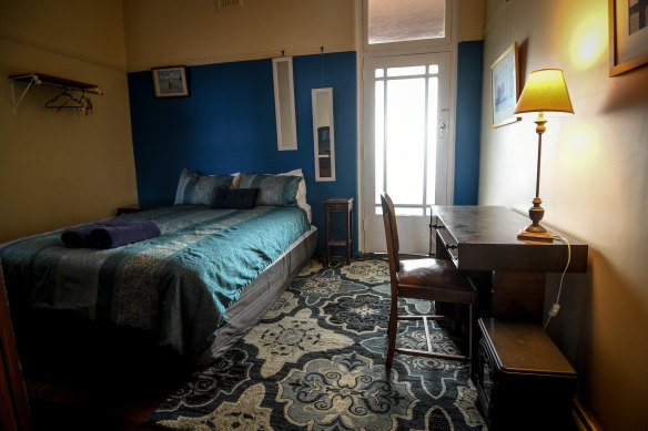 One of the hotel’s rooms that will be made available rent-free for artists.