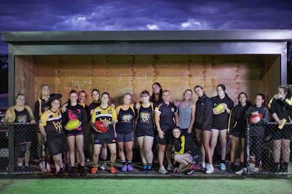 Woori Yallock women’s footy team.