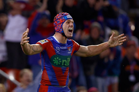 Newcastle fullback Kalyn Ponga.