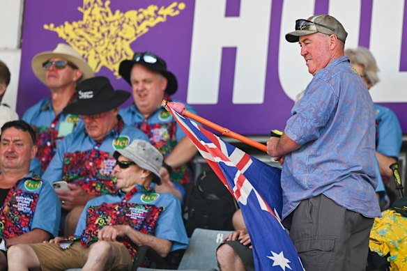 Australian tour groups have made up a significant proportion of the crowds.