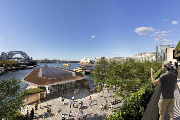 The concept designs for the long-term project include new public green space and a “New York-style high line”. 