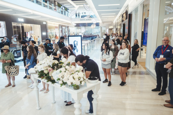 Bondi Westfield on Thursday.