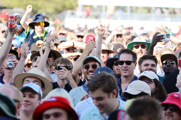 Hundreds of fans took to the pitch to hail the drought-breaking victory.