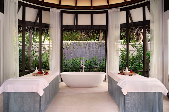 The Balance Wellness spa also features separate hot and cold plunge pools.