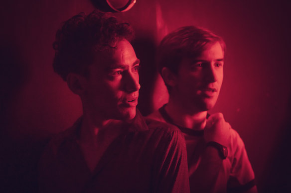 Olly Alexander as Ritchie Tozer and Callum Scott Howells as Colin Morris-Jones in It's a Sin.