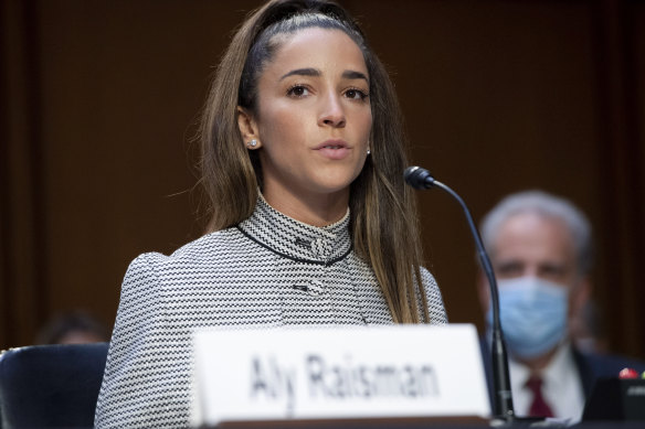 Gymnast Aly Raisman.