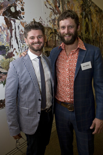 Nick Mitzevich and Ben Quilty. "Nick is the new generation and the art world is run by old, straight, white men," says Quilty.