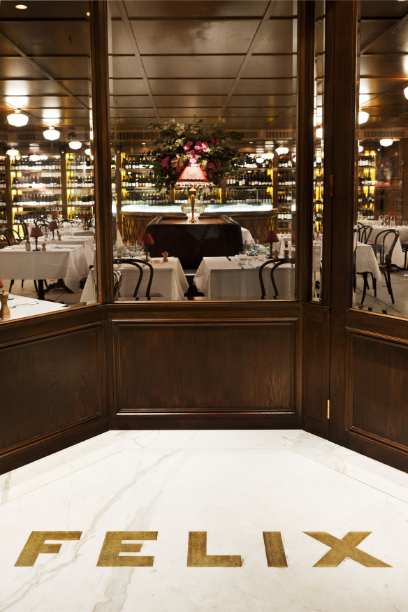 Merivale’s Felix restaurant in the Sydney CBD. 