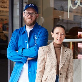 Ruben’s resident pastrami pro, Chris Watson, and owner Amanda Ruben.