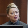 Amber Heard testifying.