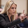 Attorney-General Pam Bondi testifies before a House Judiciary Committee oversight hearing in Washington on Wednesday.