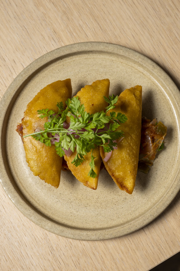 Chicken empanadas.