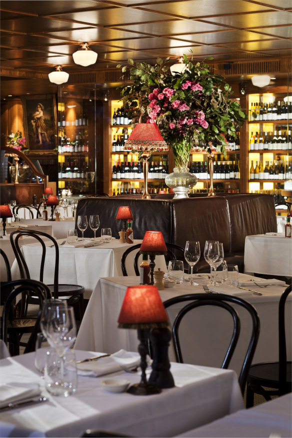 The dining room.