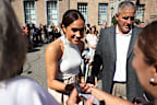Meghan, Duchess of Sussex, with her bodyguard greets members of the public during the Invictus Games Dusseldorf 2023 - One Year To Go events on September 06, 2022.