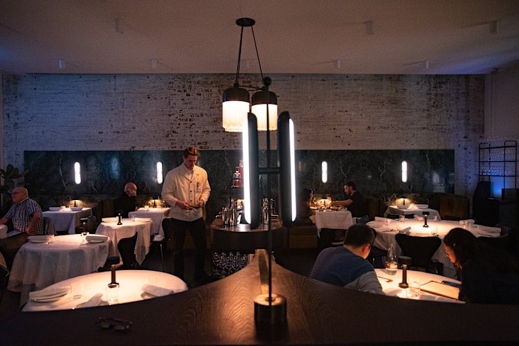 The dark, brooding main dining room is still one of the sexiest places to eat in Australia.