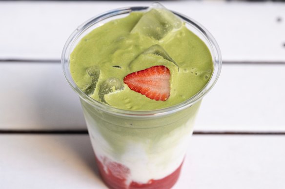 Strawberry matcha.