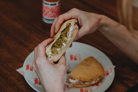 Filled pucce, the Pugliese-style rolls, are the star attraction here.