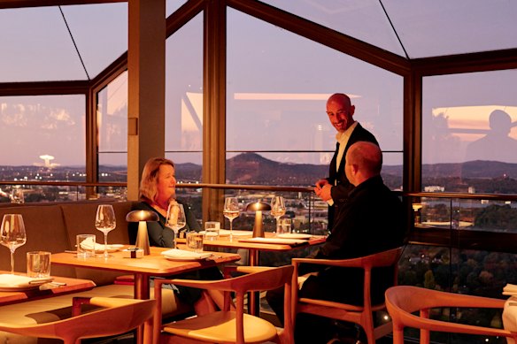The view from inside Lunetta, Canberra.