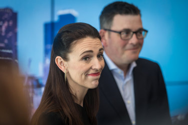 NZ PM Jacinda Ardern meeting with Victorian premier Daniel Andrews on Thursday.
