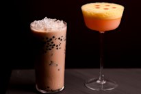 Mi-Bubble cocktail and Golden Serenade.