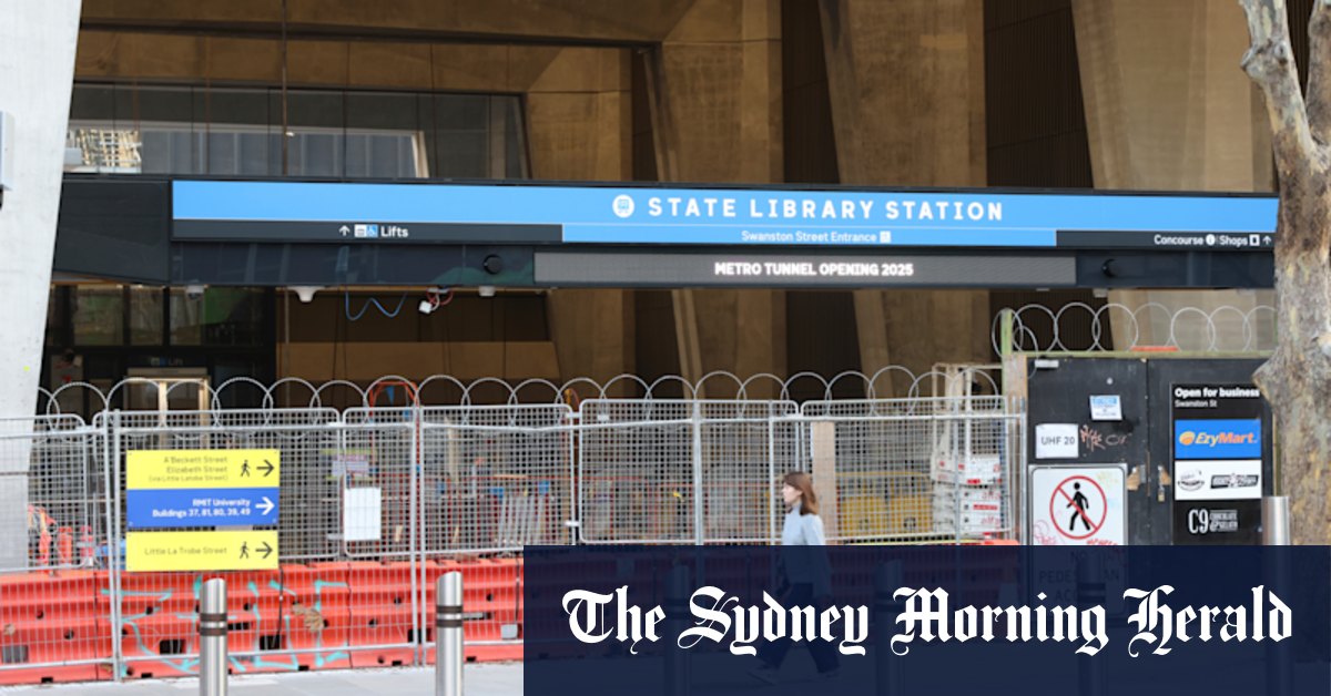 Metro Tunnel was meant to open on Sunday, but train services are months away