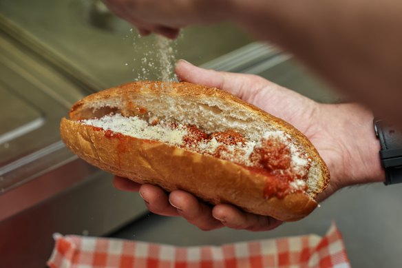The signature meatball sub.