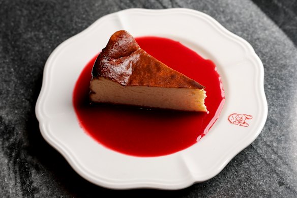 Basque cheesecake.