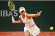 Daria Saville in action at the French Open.