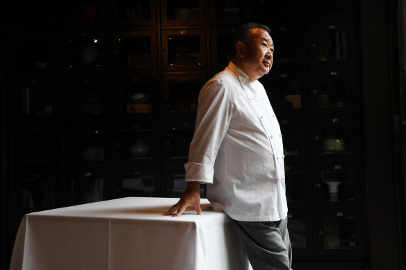 “I would love to take the time to visit and dine at all the restaurants that have been opened by my former staff,” says Tetsuya Wakuda, pictured at his restaurant in Sydney. 