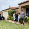 The Gibson family shifted from Ipswich to Strathpine and now comfortably rent a four-bedroom home, which they share with their five kids. From left Brianna, Tomas, Katrina, Quinne and Tyler Gibson.