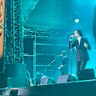 Nick Cave and the Bad Seeds perform at Fremantle Park on Saturday night.