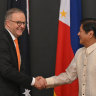 Prime Minister Anthony Albanese meets with Philippines President Ferdinand R Marcos jnr at the presidential palace in Manila.