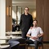 Chef Martin Benn (left) and head chef Jamie Robertson.