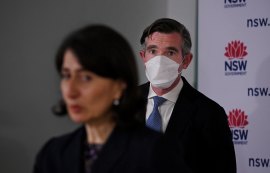 NSW Premier Gladys Berejiklian and Treasurer Dominic Perrottet on Thursday.