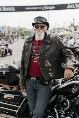 Gary Rathbun with his Harley-Davidson, a 2009 Ultra Classic. Like many of Harley’s most loyal customers, Rathbun was enraged by the company’s announcement  that, because of the Trump administration’s trade fight, it would begin manufacturing the bikes it sells in Europe outside the United States.